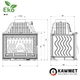 Камінна топка KAWMET W17 Dekor EKO - 16,1 кВт - зображення 12