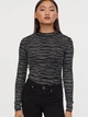 Блуза-боді H&M S чорно-сіра (1203-236) - зображення 1