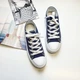 Модные текстильные кеды на платформе синие Fashion C02 40 - изображение 9