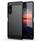 Чохол Lenuo Carbon Fiber для Sony Xperia 1 II Black - зображення 1
