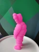 Дизайнерская игровая фигура Кавс Kaws What Party pink розовая 28 см - изображение 2