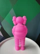 Дизайнерская игровая фигура Кавс Kaws What Party pink розовая 28 см - изображение 3
