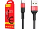 Зарядный кабель Micro USB Hoco X26 Red Black 1м - изображение 1
