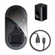 Бездротовий зарядний пристрій Baseus Simple Turbo Edition 2-in-1 24W Black (TZWXJK-A01) - зображення 2