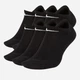 Набор женских носков коротких хлопковых Nike U Nk Everyday Ltwt Ns Band SX7679-010 34-38 6 пар Черные (888408294708) - изображение 1