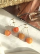 Серьги вишенки желтые - изображение 3