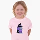 Детская футболка Амонг Ас Фиолетовый (Among Us Violet) (25186-2423) 122-128 см Хлопок Розовый - изображение 4