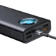 УМБ Baseus Amblight Quick Charge & Large Power Digital Display Power Bank 33W (PD3.0+QC3.0) 30000mAh Black (PPLG-01) - зображення 7