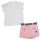 Костюм : Футболка и шорты Losan Mc baby girls (018804104/001) Белый 2 Years-92 см - изображение 2