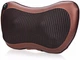 Массажная Подушка Massage pillow Инфракрасный роликовий массажер для шеи и спины коричневый - изображение 3