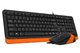 Комплект (клавиатура, мышь) A4Tech F1010 Black/Orange - изображение 2