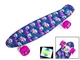 Скейтборд Пенни борд Penny Board 22" FLOWERS ЦВЕТЫ ОРХИДЕЯ Светящиеся колеса - изображение 2