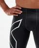 Мужские компрессионные тайтсы 2XU, Compression Tights, XL, черный/серебристый логотип - изображение 5