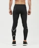 Мужские компрессионные тайтсы 2XU, Run Compression Tights, M, черный/серебристый отражающий логотип - изображение 2