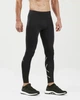 Мужские компрессионные тайтсы 2XU, Run Compression Tights, M, черный/серебристый отражающий логотип - изображение 3