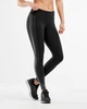 Женские компрессионные тайтсы 2XU, Fitness Mid-Rise Line Up Tight, XS, черный/серый - изображение 1