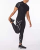 Чоловіча компресійна футболка 2XU, Core Compression S/S Top, L, чорний/сріблястий логотип - зображення 4