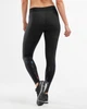 Женские компрессионные тайтсы 2XU, Accel Comp Tights with Storage, S, черный/принт на голени - изображение 2