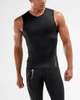 Мужская компрессионная майка 2XU, MCS Cross Train Comp S/L Top MA4878a, S, черный/золотой - изображение 3