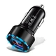 Автомобільний зарядний пристрій швидка зарядка Uslion US0116 Quick Charge3.0 2 USB порту Black - зображення 2