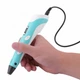 3D ручка 3D PEN-2 MyRiwell ORIGINAL с LCD дисплеем для 3Д рисования ребенку Голубая (с пластиком в комплекте) - изображение 3