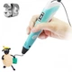 3D ручка 3D PEN-2 MyRiwell ORIGINAL с LCD дисплеем для 3Д рисования ребенку Голубая (с пластиком в комплекте) - изображение 8