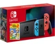 Nintendo Switch Neon Blue-Red (Upgraded version) + Игра Super Mario Maker 2 (русская версия) - изображение 1