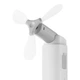 Ручний міні вентилятор на аккумуляторі Baseus Square Portable Folding Fan 13hours з функцією заряджання пристроїв White (F13B) - зображення 2