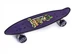Пенни борд (Penny Board) с ручкой и светящимися колесами, "Пират" - изображение 1