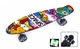 Пенни борд (Penny Board) 22" со светящимися колесами, Space разноцветный - изображение 2