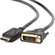 Кабель мультимедийный соединительный Display Port to DVI 24 1пин 1.0 м Cablexpert для подключения - изображение 1