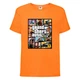 Футболка дитяча GTA 002 (Grand Theft Auto) оранжева (GTA orn 002) 128 см - зображення 1