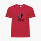 Детская футболка ТикТок (TikTok) (25186-1943) 146-152 см Хлопок Красный - изображение 1