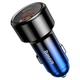 Автомобильное зарядное устройство Baseus Magic Series Dual Quick Charge Car Charger QC 4.0 45W USB + Type-C Синий - изображение 1