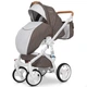 Дитяча коляска 2в1 RIKO Brano Luxe 01 Mocca універсальна для новонароджених і до 3-х років темно-коричнева - зображення 2
