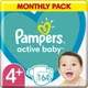 Подгузники Pampers Active Baby Размер 4+ 10-15 кг 164 шт. (8006540032763) - изображение 1
