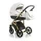 Дитяча коляска 2в1 Mioobaby ZOOM Royal Edition White/Gold універсальна для новонароджених і до 3-х років біла з золотим - зображення 1
