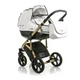 Дитяча коляска 2в1 Mioobaby ZOOM Royal Edition White/Gold універсальна для новонароджених і до 3-х років біла з золотим - зображення 5
