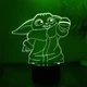Настольный светильник-ночник Малыш Йода настольная 3D Лампа Little Yoda 16 Цветов Мандалорец (12897) - зображення 3