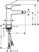 Смеситель для биде Hansgrohe Metropol 32520000 - изображение 2