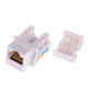Конектор Keystone Lucom FreeEnd-RJ45 UTP6 (Keystone) конектор ToolFree SNAP-IN білий(62.09.8118) - изображение 1