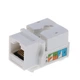 Конектор Keystone Lucom FreeEnd-RJ45 UTP6 (Keystone) конектор ToolFree SNAP-IN білий(62.09.8118) - изображение 2