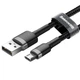 USB кабель Micro USB разъем BASEUS Сafule Series (0.5m, 2.4A, 480 Mbps) . Black - изображение 2