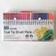 Маркери-лінери Dual Brush Tip Pens 72 шт. на водній основі двосторонні (VF333003) - зображення 1