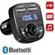 Автомобільний FM Модулятор CAR X8 трансмітер для авто з Bluetooth MP3 передавач чорний - зображення 1