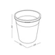 Корзина для мусора круглая 9 л пластиковая MVM BIN-09 9L GRAY - изображение 3