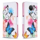 Чохол з малюнком Deexe Color Wallet для Nokia G10 / G20 - Vivid Butterflies - зображення 2