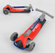 Детский трехколесный самокат Best Scooter F-44077 складной, светодиодная подсветка колес - изображение 4
