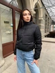 Зимняя женская куртка дутая короткая К&ML 0010 M - L (46-48) Черный ( 0010 - 02) - изображение 2