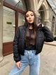 Зимняя женская куртка дутая короткая К&ML 0010 M - L (46-48) Черный ( 0010 - 02) - изображение 3